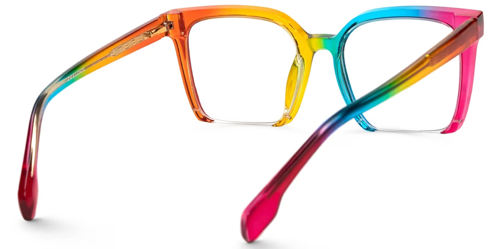 Misty Square Colorful Glasses | Zeelool Glasses3