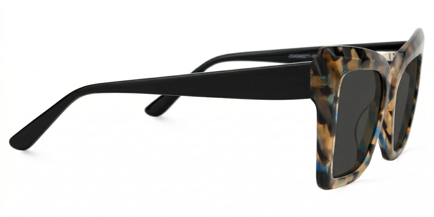 Thiline Acetate Tortoise Square Frame Sunglasses | ZEELOOL2