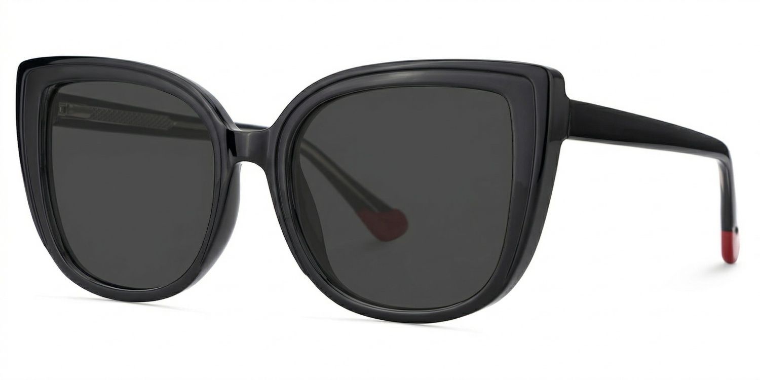 Fenn Cat Eye Style Black Frame Sunglasses | ZEELOOL2