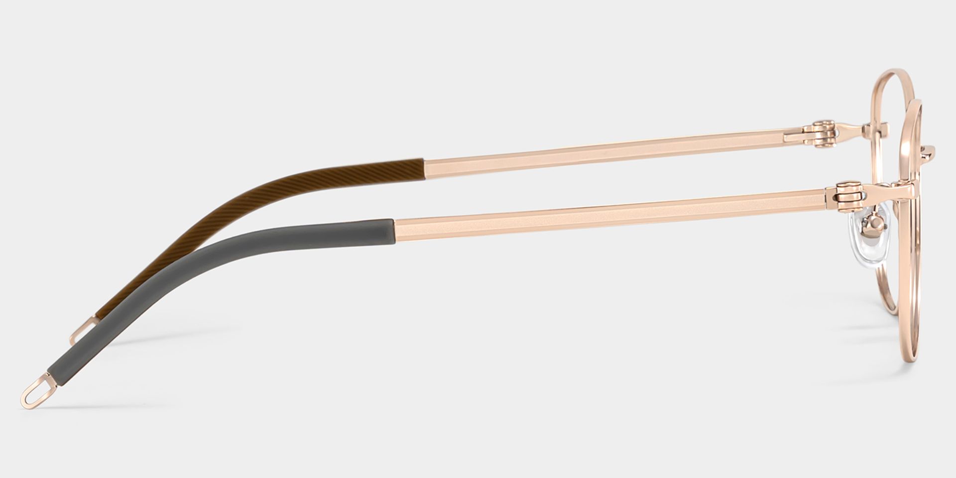 Nicole Gold Wire Frame Glasses in Rectangle Metal Material | ZEELOOL4