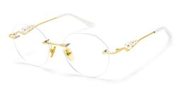 Wyatt Geometric Gold Glasses4