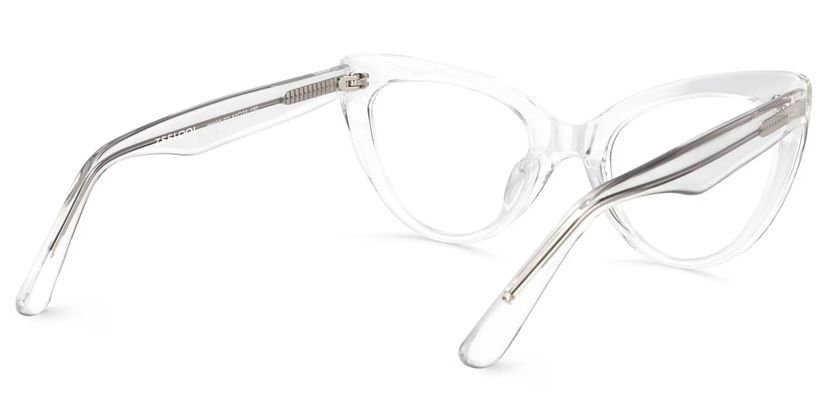 Claudette Cat Eye Clear Transparent Frame Glasses display picture 1