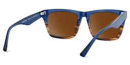 Brookins Rectangle Blue Brown Sunglasses4