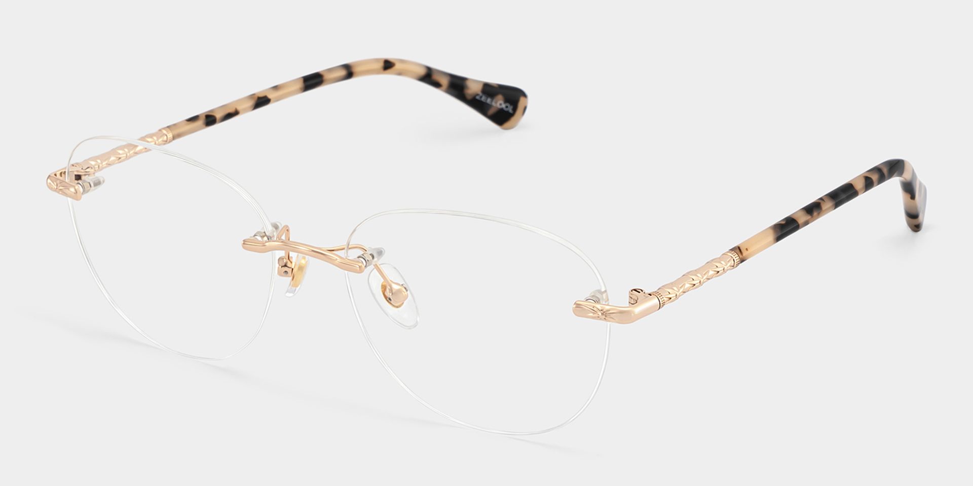 Jennifer Gold Frame Glasses with Round Frame Online | ZEELOOL2