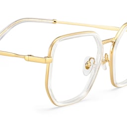 Levi Geometric Gold Glasses5