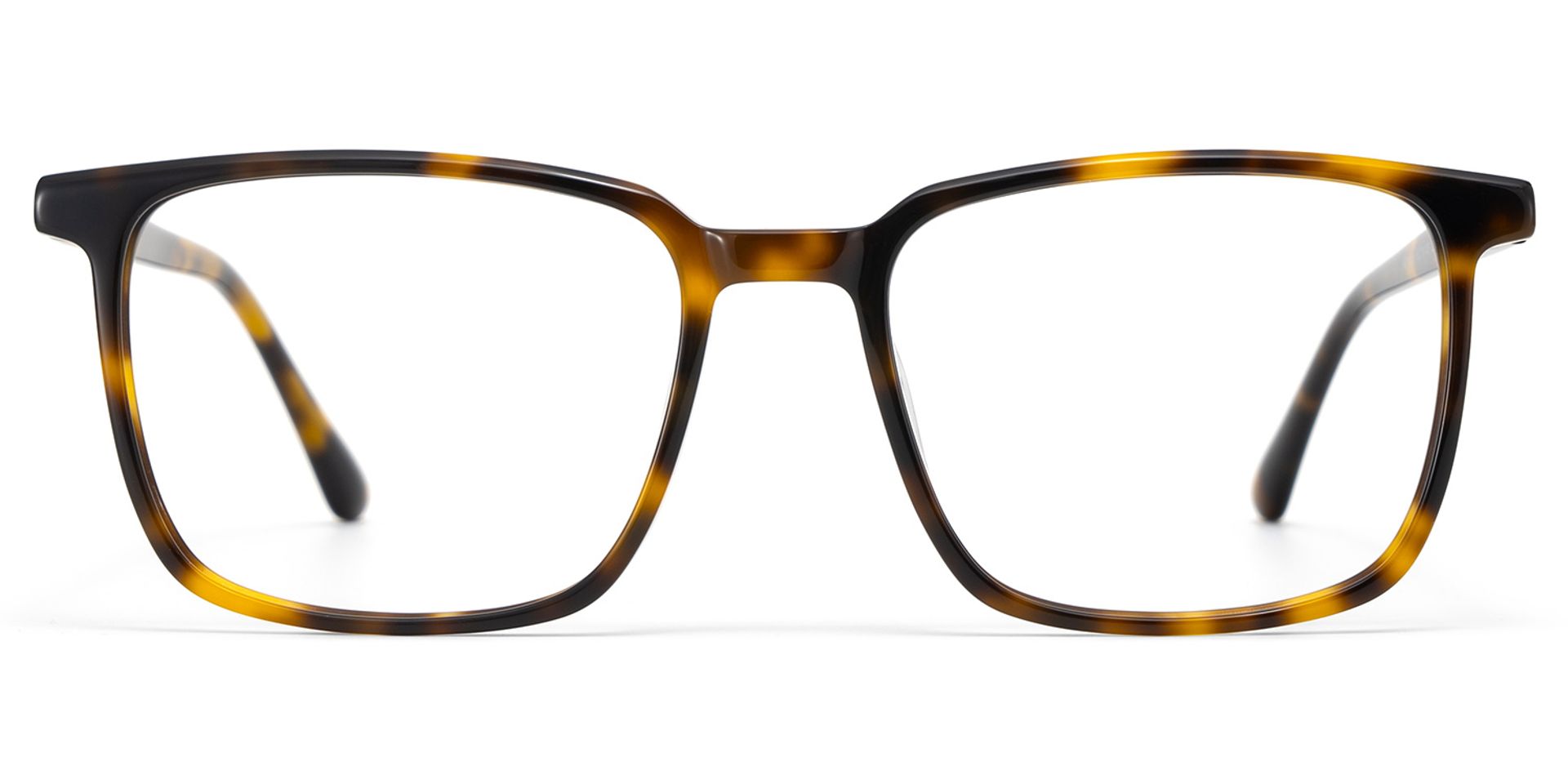 Rectangle Tortoise Eyeglasses- Aidan Acetate Frame Glasses1