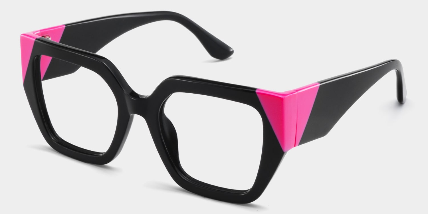 Viva Square Black Glasses3