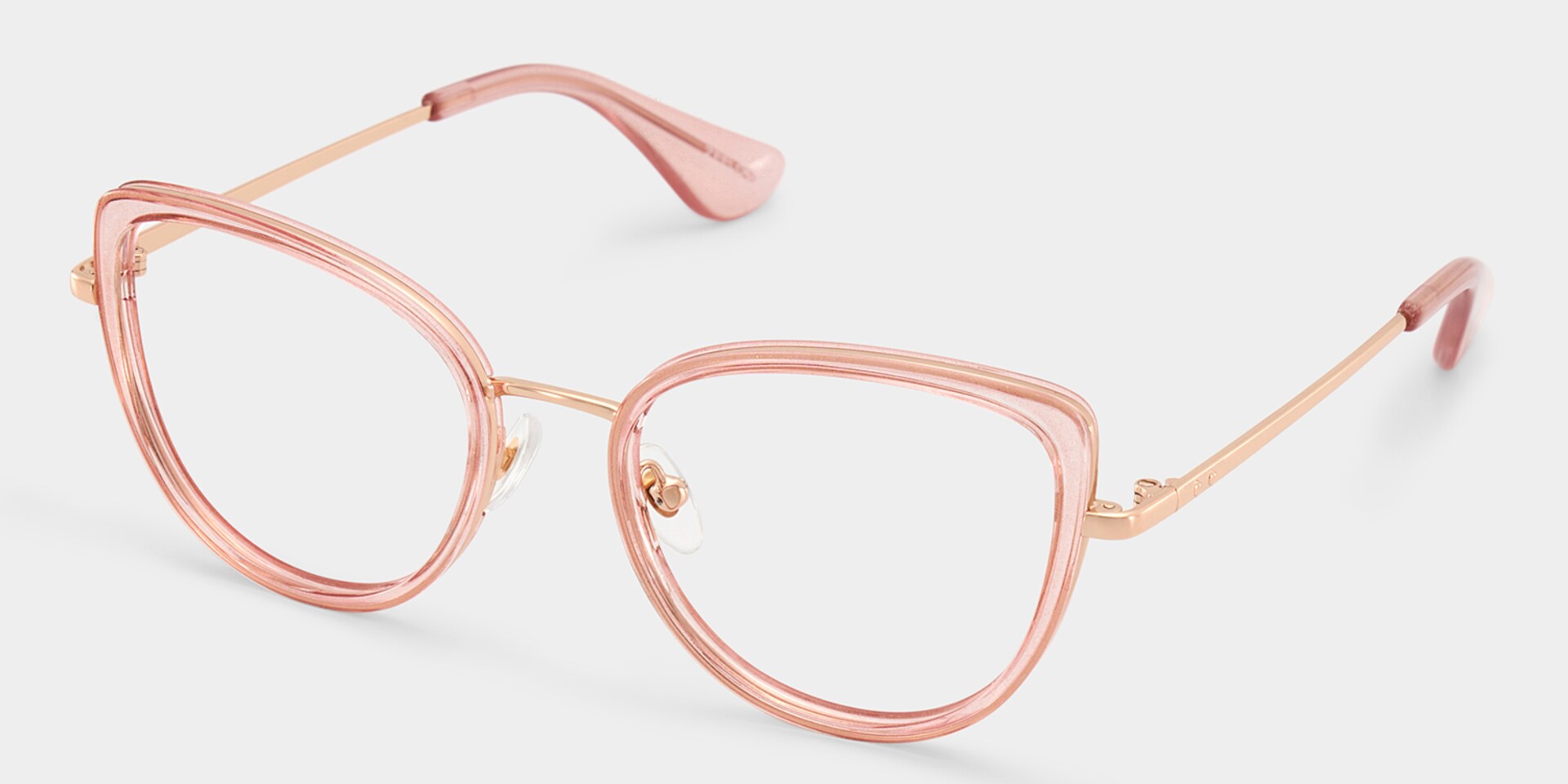 Celine Clear Pink Cat-eye Eyeglass Frames with Bling for Ladies4