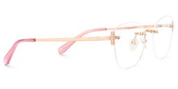 Jaxon Rectangle Rose Gold Glasses4