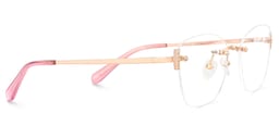 Jaxon Rectangle Rose Gold Glasses4