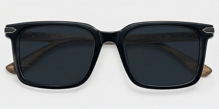 Noah Rectangle Black Glasses
