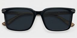 Noah Black Rectangle Sunglasses1