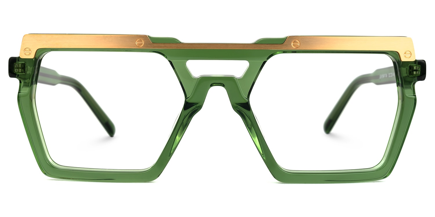 Ferguson Square Green Glasses0