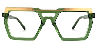 Ferguson Square Green Glasses0