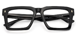 Kenish Square Black Glasses2