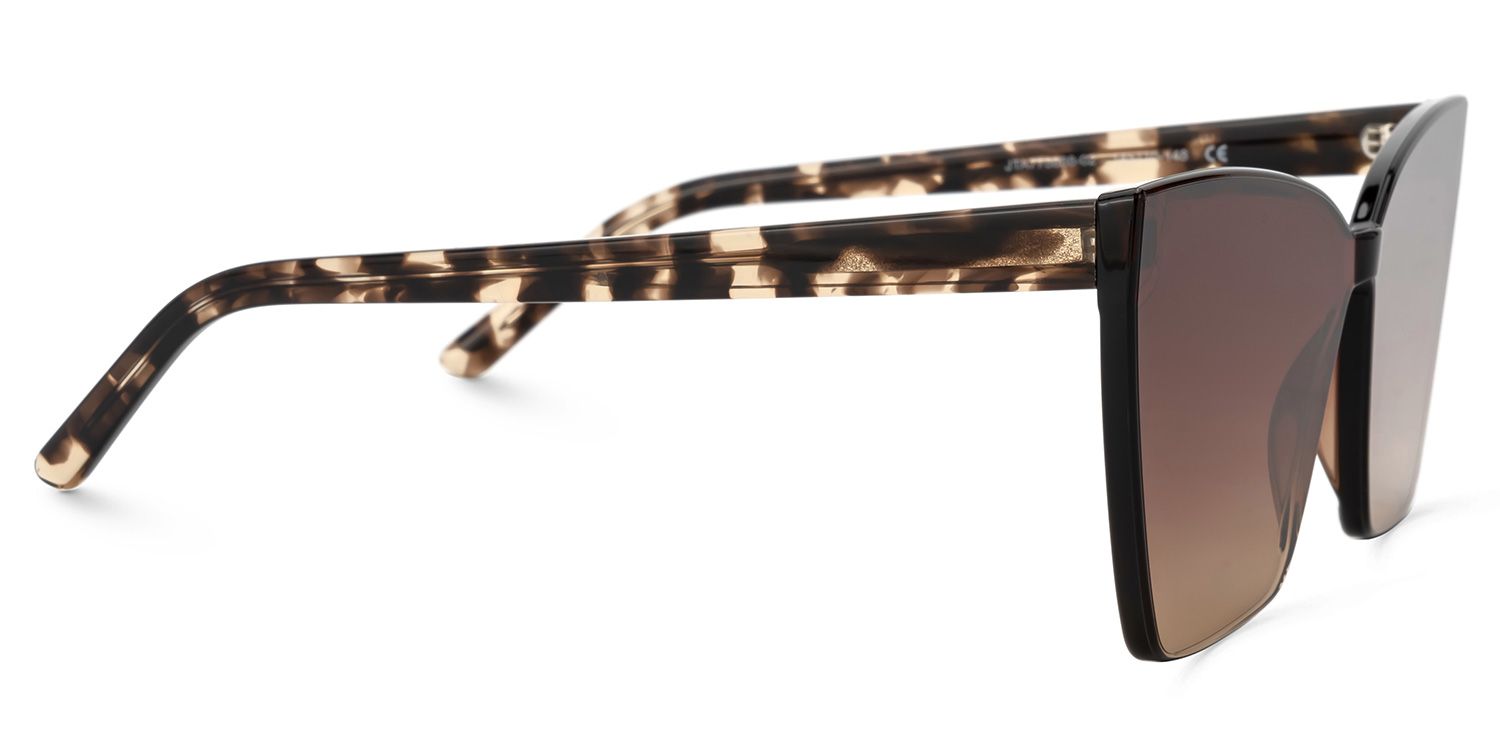 Liliane - Square Brown Frame Sunglasses2