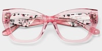 Skylar Butterfly Crystal Pink Glasses2