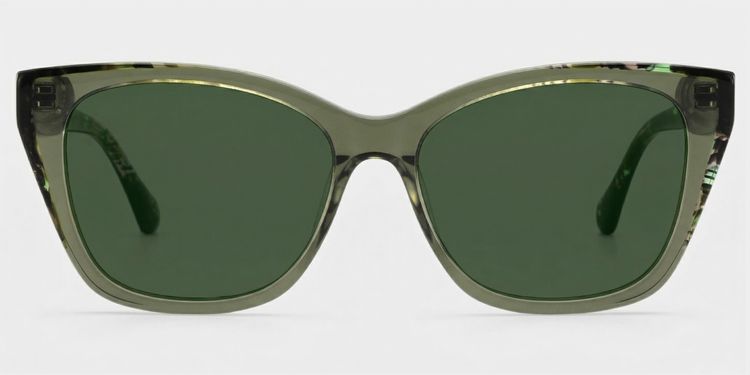Maple Green Butterfly Glasses