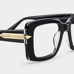 Neon Square Black Glasses7