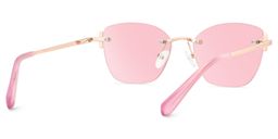Jaxon Rectangle Rose Gold Glasses4