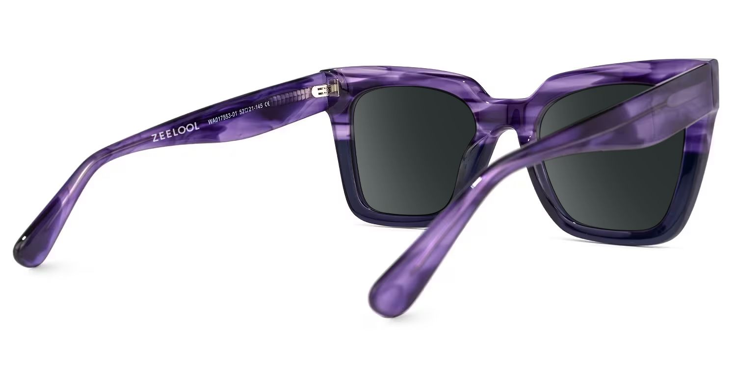 Kathya Square Purple Sunglasses & Glasses Frames3