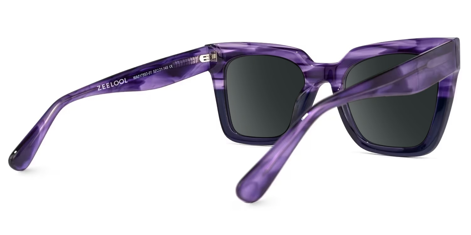 Kathya Square Purple Sunglasses & Glasses Frames3