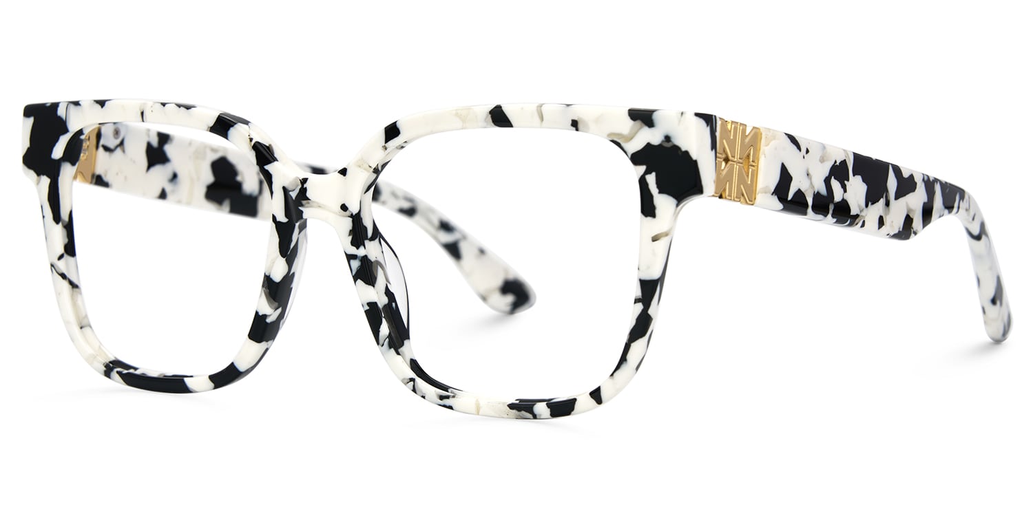 Kerri Square Cow Print Glasses4