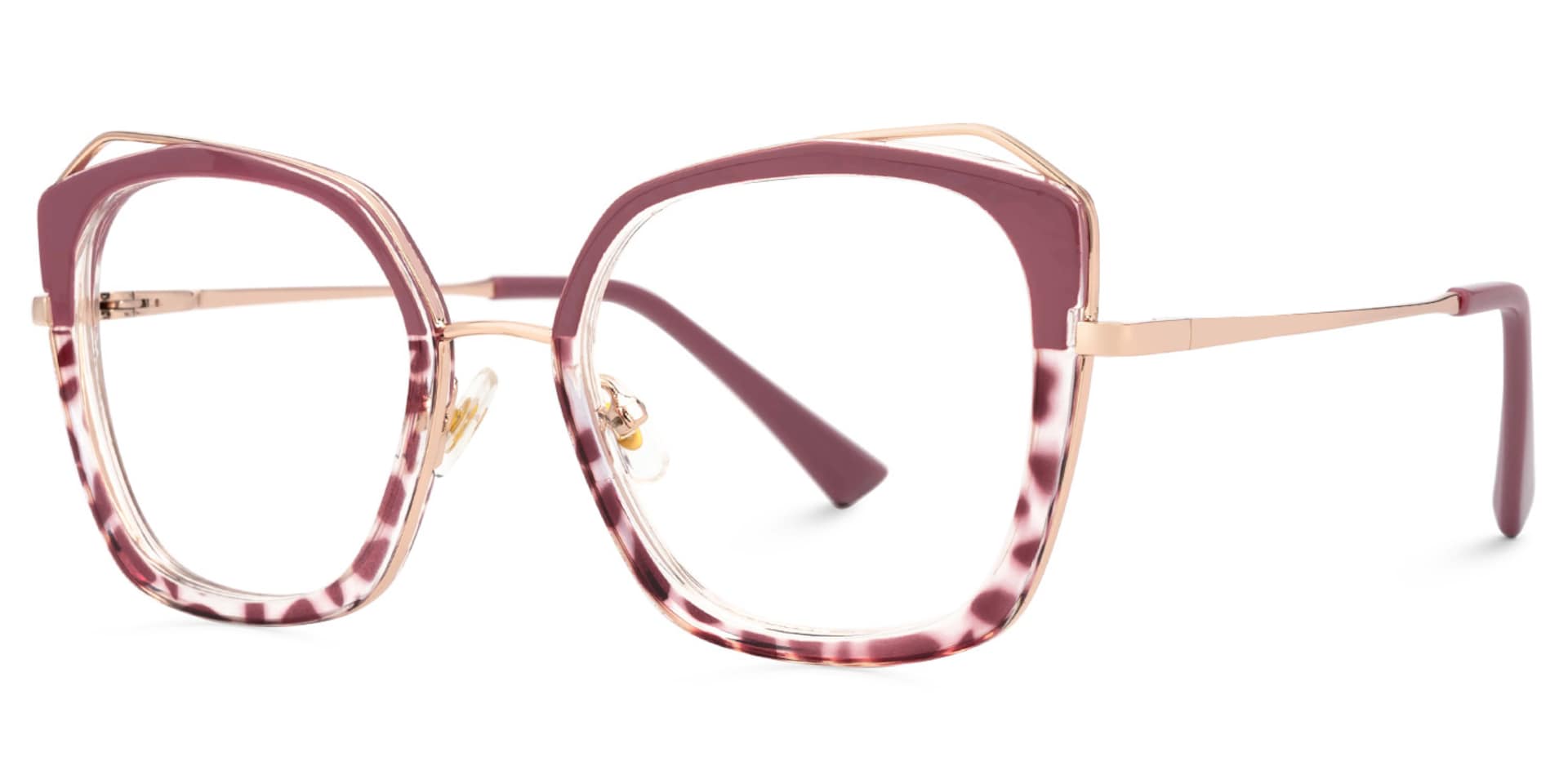 Bilal Square Red Frame Glasses | Zeelool1