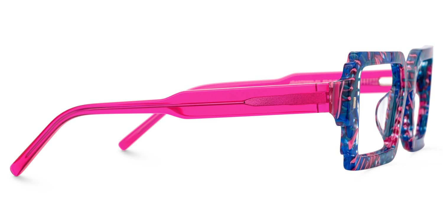 Frederick Bright Color Bold Rectangle Glasses | Zeelool2