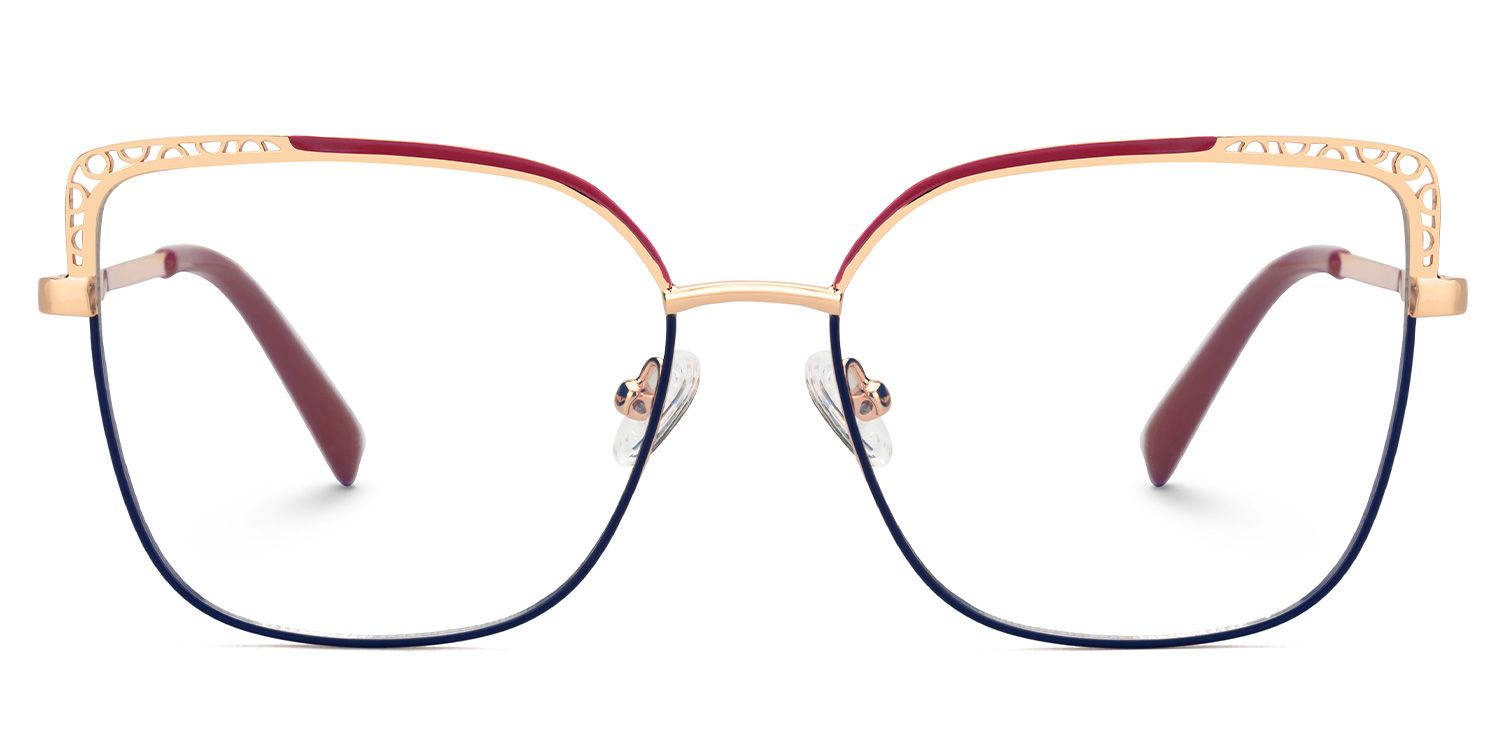 Marlisa Square Blue Full-Frame Glasses | Zeelool0