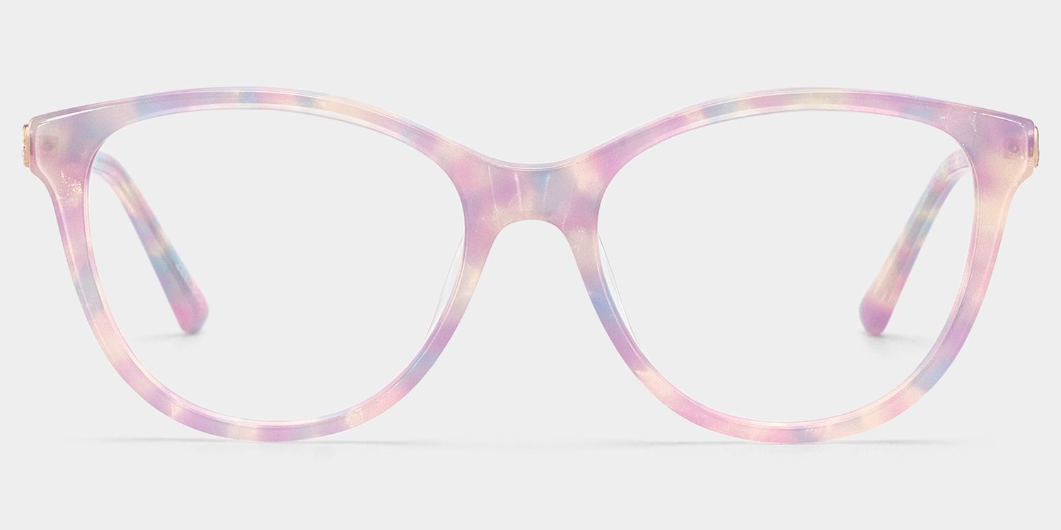 Eli Purple Round Gradient Eyeglass Frames for Ladies | ZEELOOL