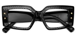 Jonas Black Rectangle Glasses2