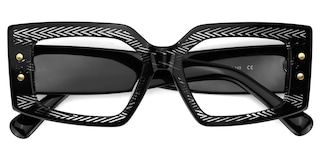 Jonas Rectangle Black Glasses2