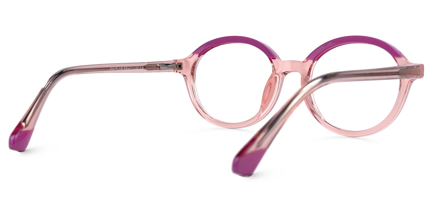 Kids Oval Duffy Glasses with Cute Style -Zeelool3