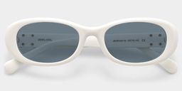 Catherine White Oval Glasses1