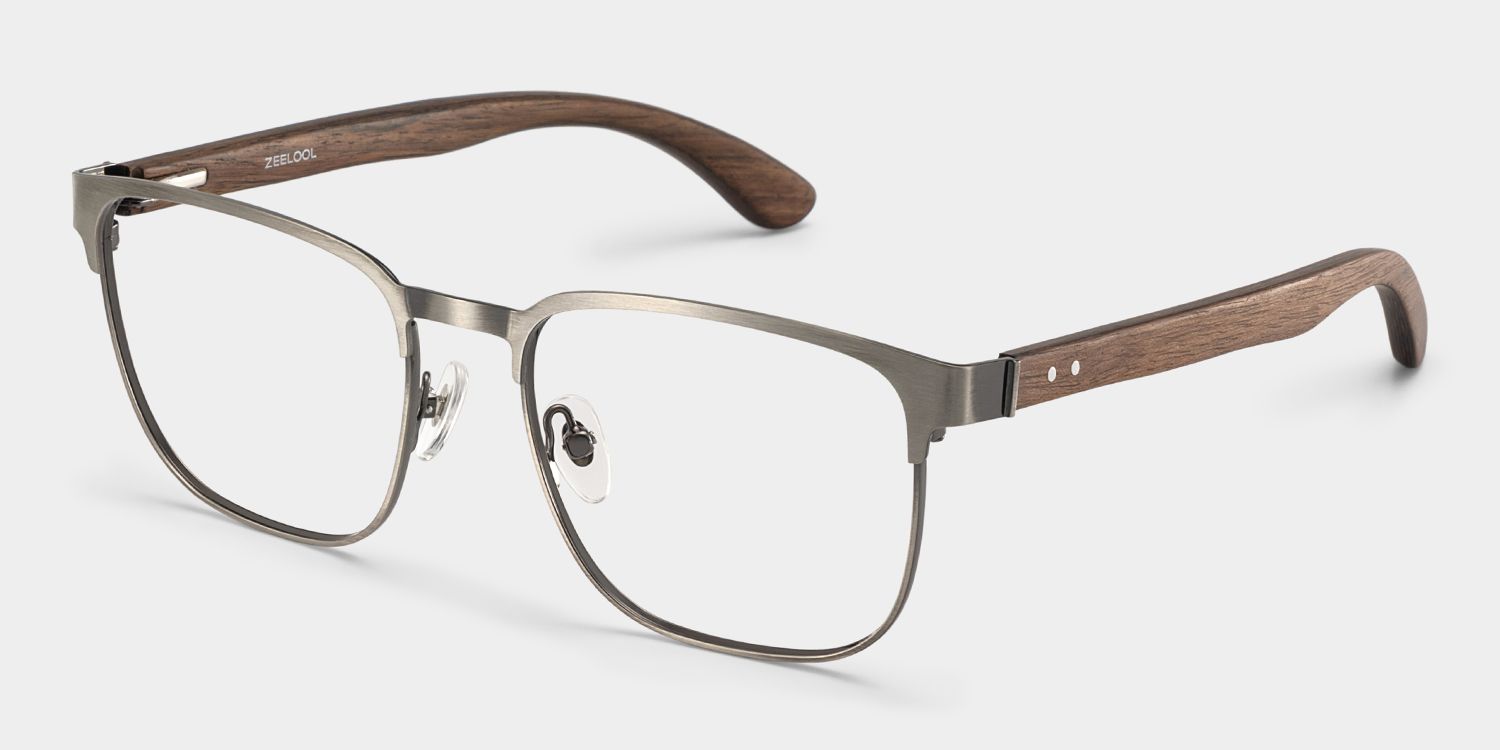Luke silver browline glasses Online | ZEELOOL