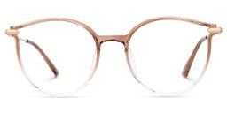 Caylan Round Beige Glasses0