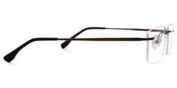 Cetina Rectangle Brown Glasses2