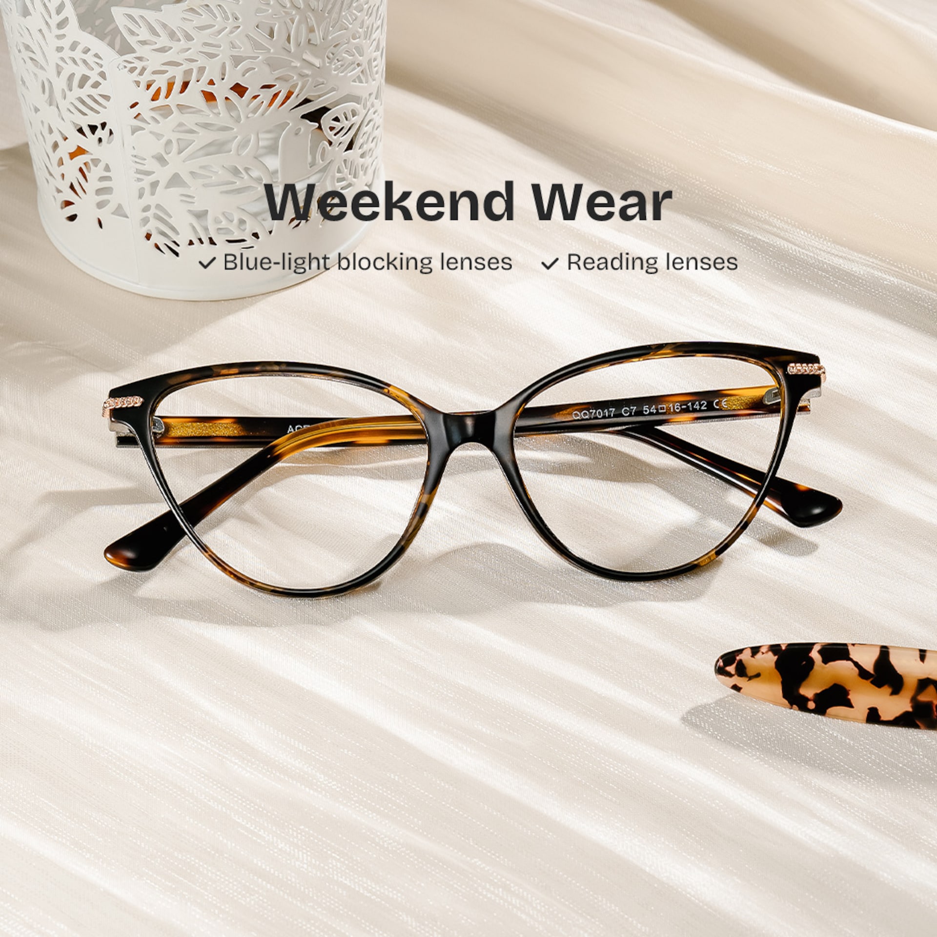 Jagger Tortoise Frame Glasses with Cat eye Frame Online | ZEELOOL0
