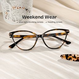 Jagger Cat-Eye Tortoise Glasses0