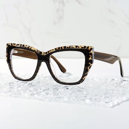 Thurman Butterfly Brown Leopard Glasses0