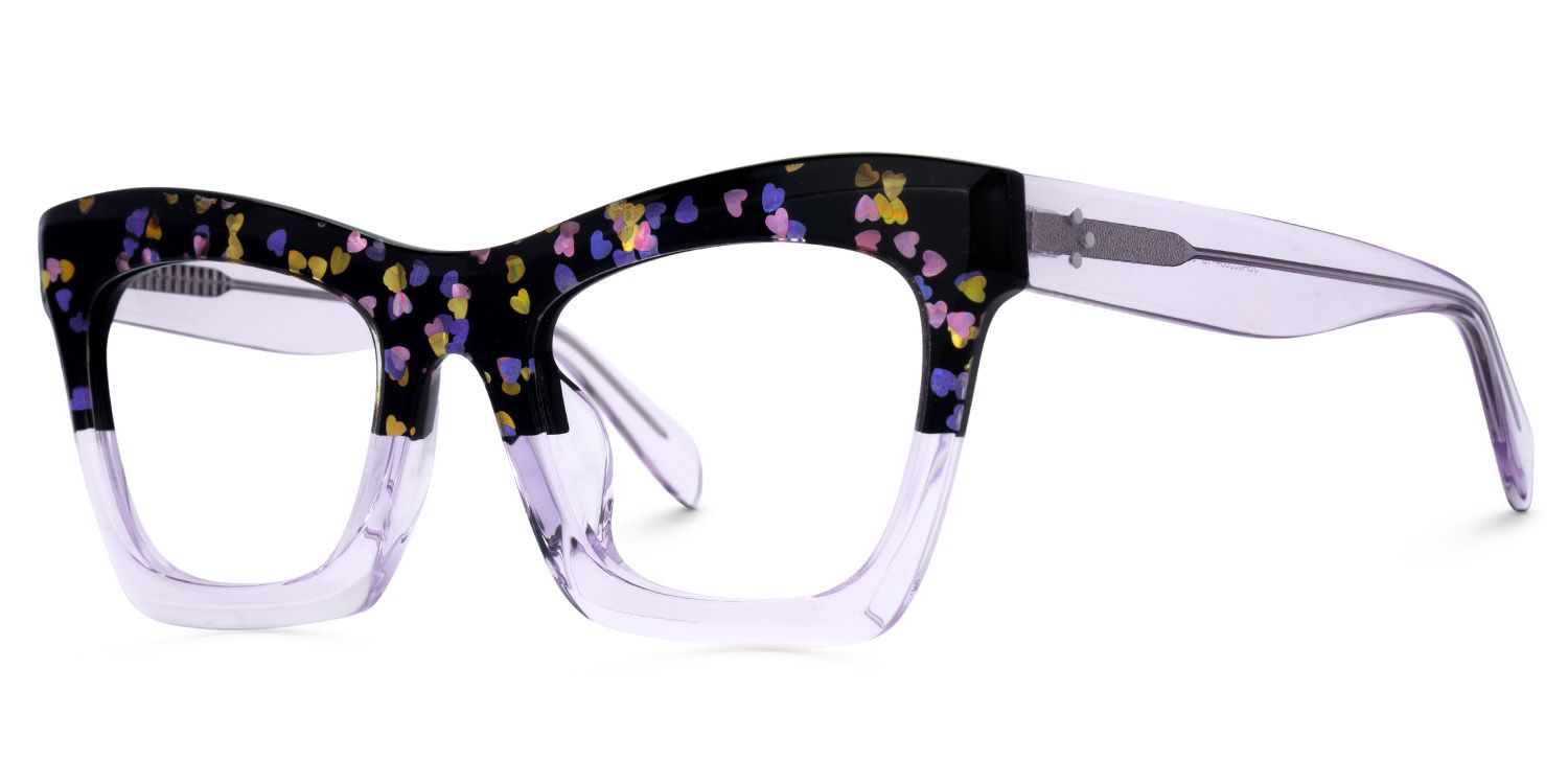 New Arrival Black and Purple Glasses for Benitez Frame | Zeelool1