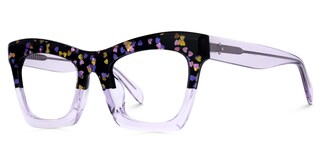 Benitez Square Light Purple Glasses1