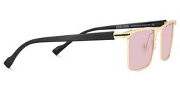 Violet Browline Gold Sunglasses3