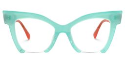 Bermea Cateye Green Glasses2