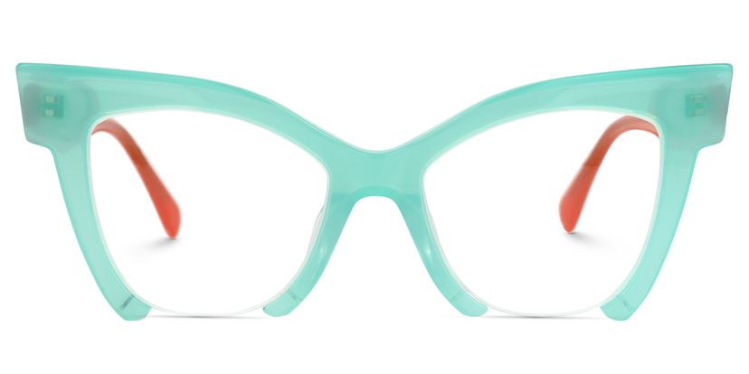 Bermea Cateye Green Glasses