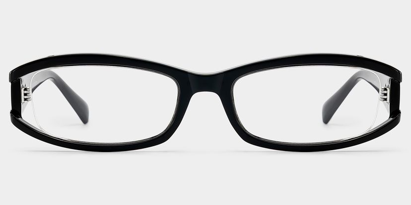 Willow Black Rectangle Glasses