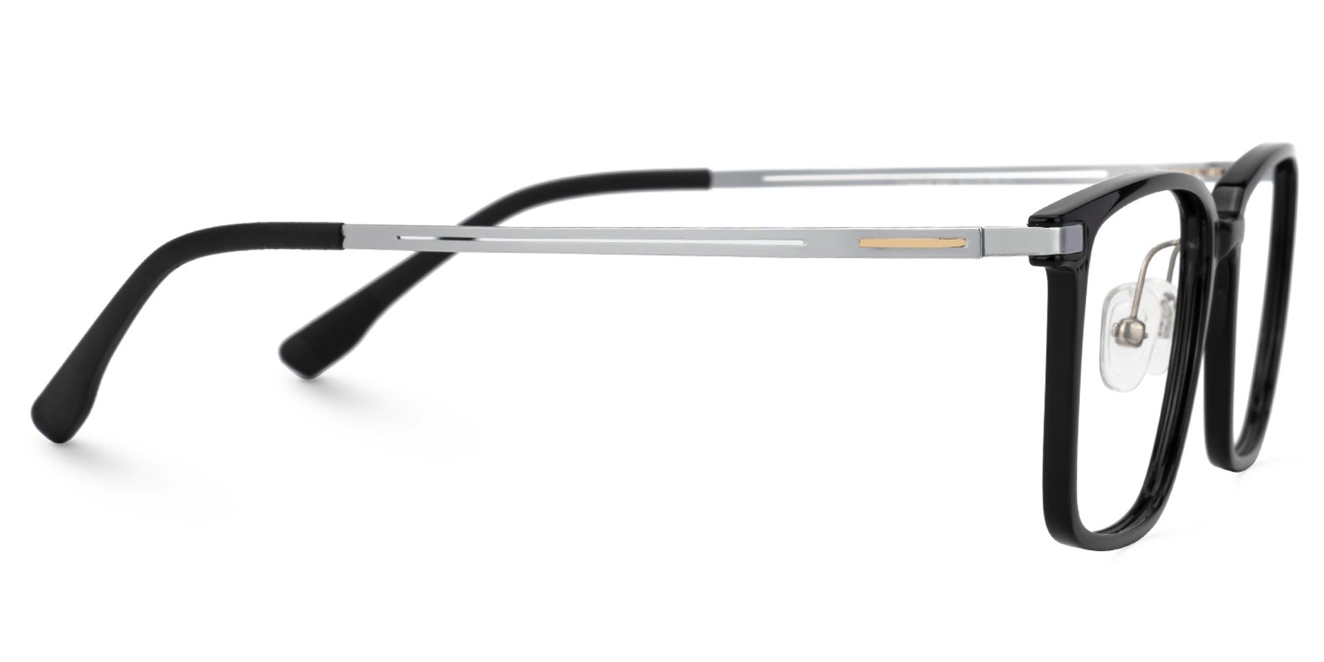 Black Ivonne Rectangle Frame Eyeglasses | Zeelool2