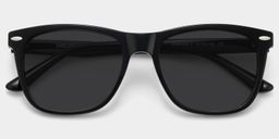 Atlas Black Rectangle Glasses1
