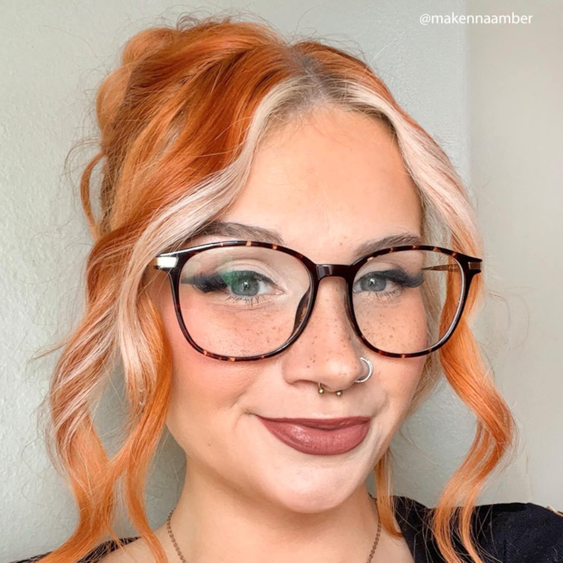 Greene Square Tortoise Frame Glasses | Zeelool Optical7